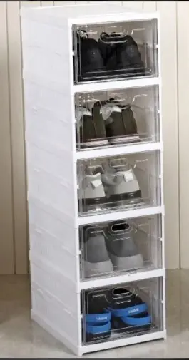 FOLDABLE SHOE ORGANIZER STORAGE BOX (5 STEP)