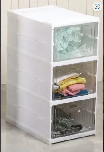  FOLDABLE SHOE ORGANIZER STORAGE BOX (3 STEP)