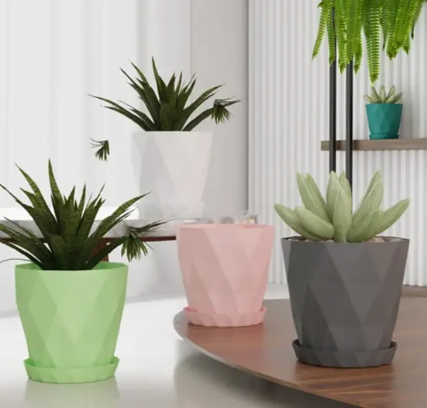 DIAMOND SHAPE FLOWER POT