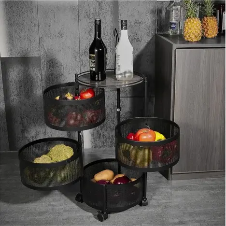 ROTATING TROLLEY ROUND 3 TIER