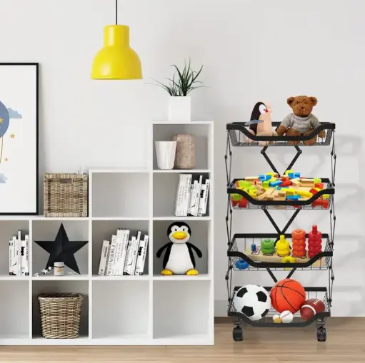 [BG-204 A] COLLAPSIBLE BASKET TROLLEY 4 STEP 