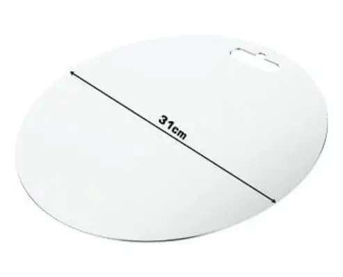 [BG-601 I] 202 STAINLESS STEEL ROUND CHOPPING BOARD  31×31CM
