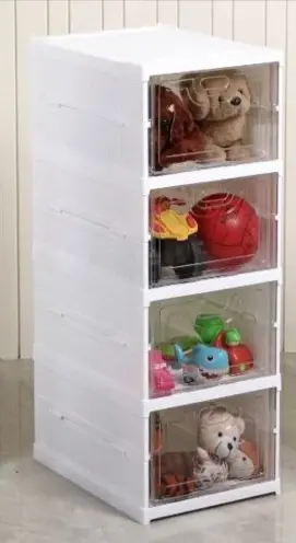 [BG-901 C]  FOLDABLE SHOE ORGANIZER STORAGE BOX (4 STEP)