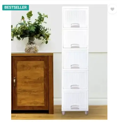[BG-801 B] STORAGE CABINET CUPBOARD WITH DOOR (5 STEP) 