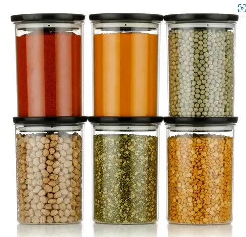 [BG-1003 B] ROUND CONTAINER (900ML) (SET OF 2)