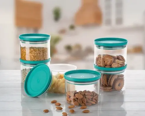 [BG-1003 C] ROUND CONTAINER (500ML) (SET OF 3)