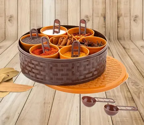 [BG-1217] ROUND MASALA BOX 