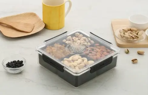 [BG-1219] 4 SECTION DRY FRUIT BOX
