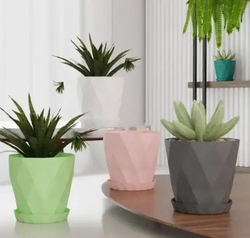 [BG-1604] DIAMOND SHAPE FLOWER POT